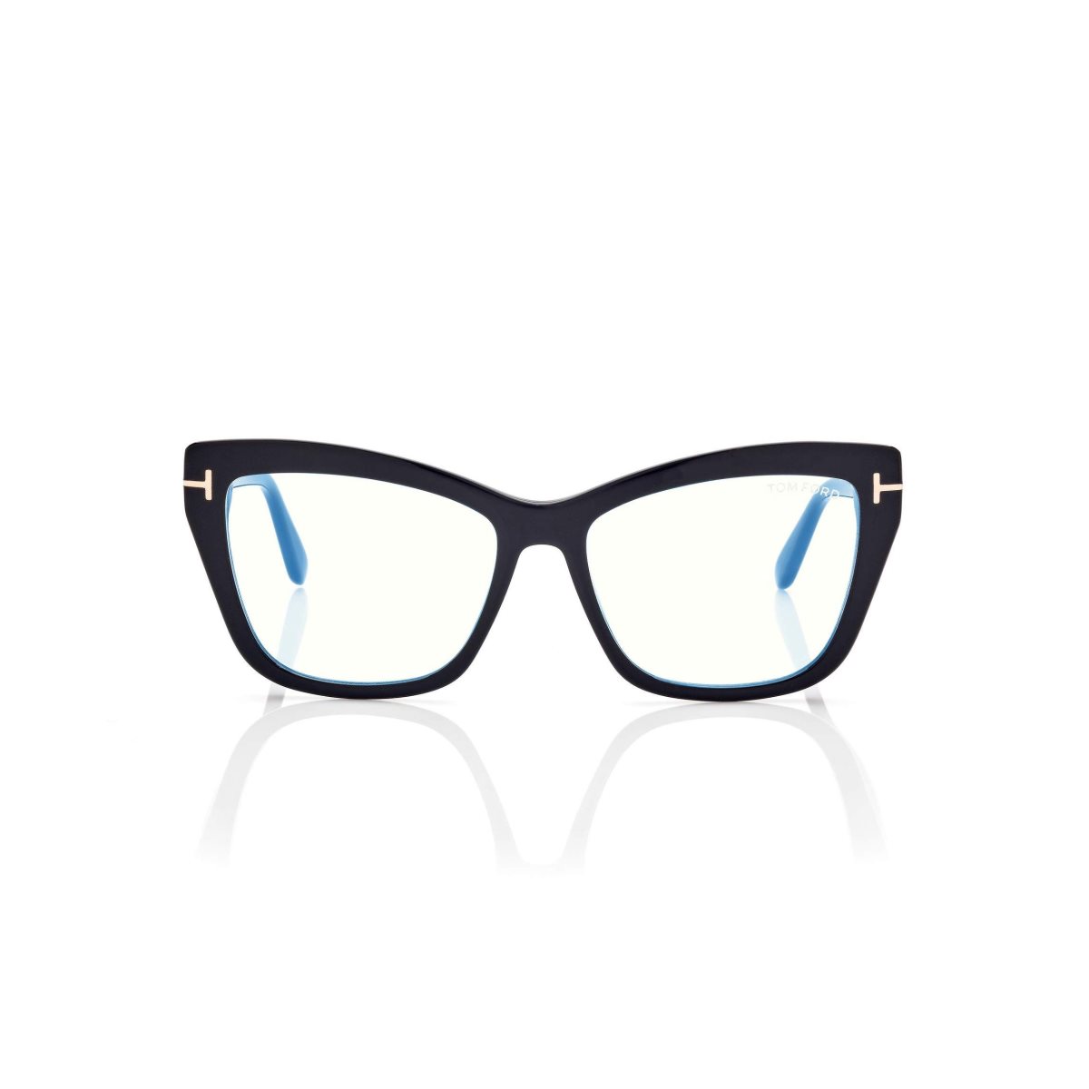 Optique Tom Ford Blue Block Square Cat Eye Femme Noir | YDWTQ-1873