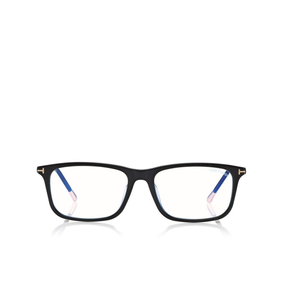 Optique Tom Ford Blue Block Square Femme Noir | EGJWC-7360