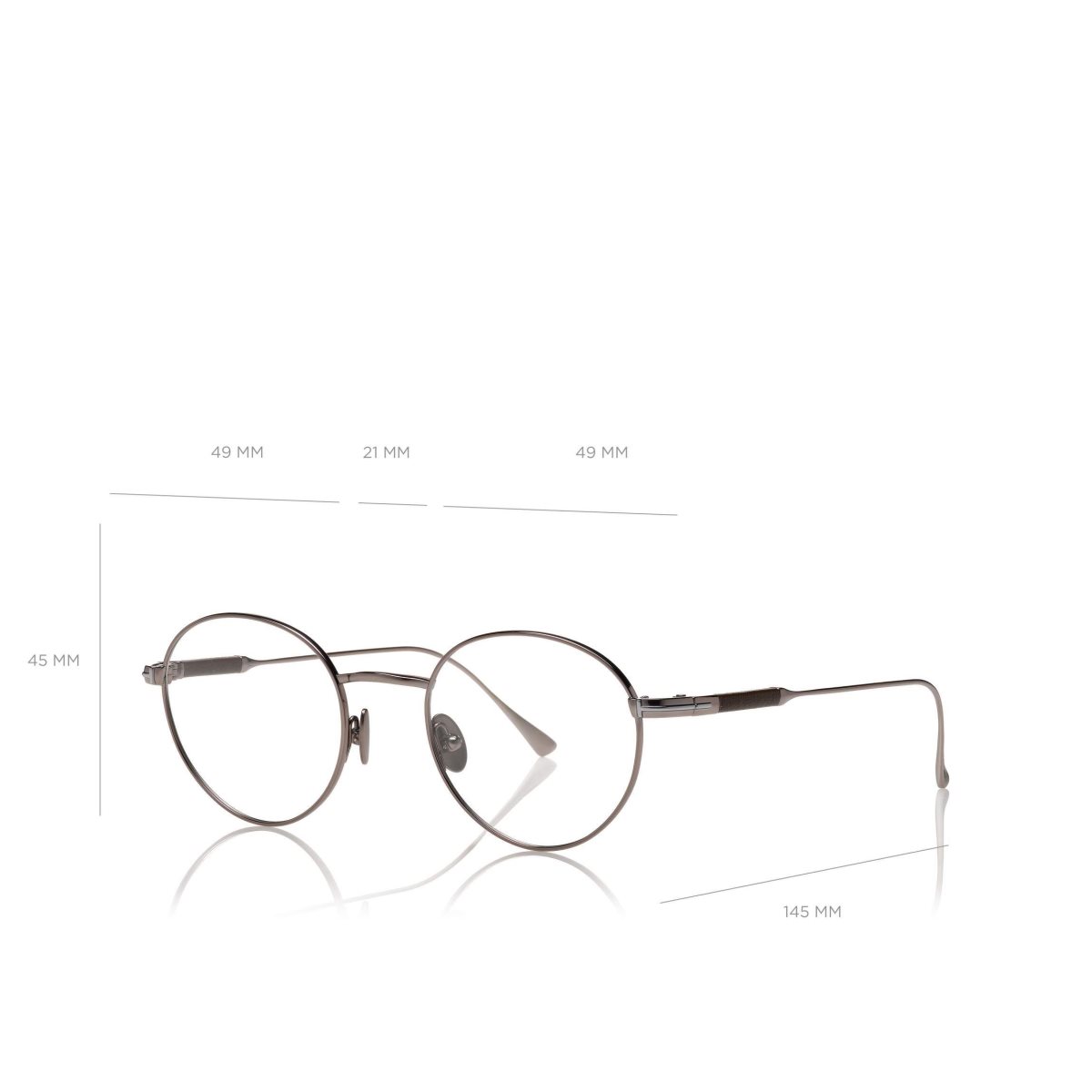 Optique Tom Ford Titanium Cuir Temple Optical Homme Noir | HUDKJ-0364