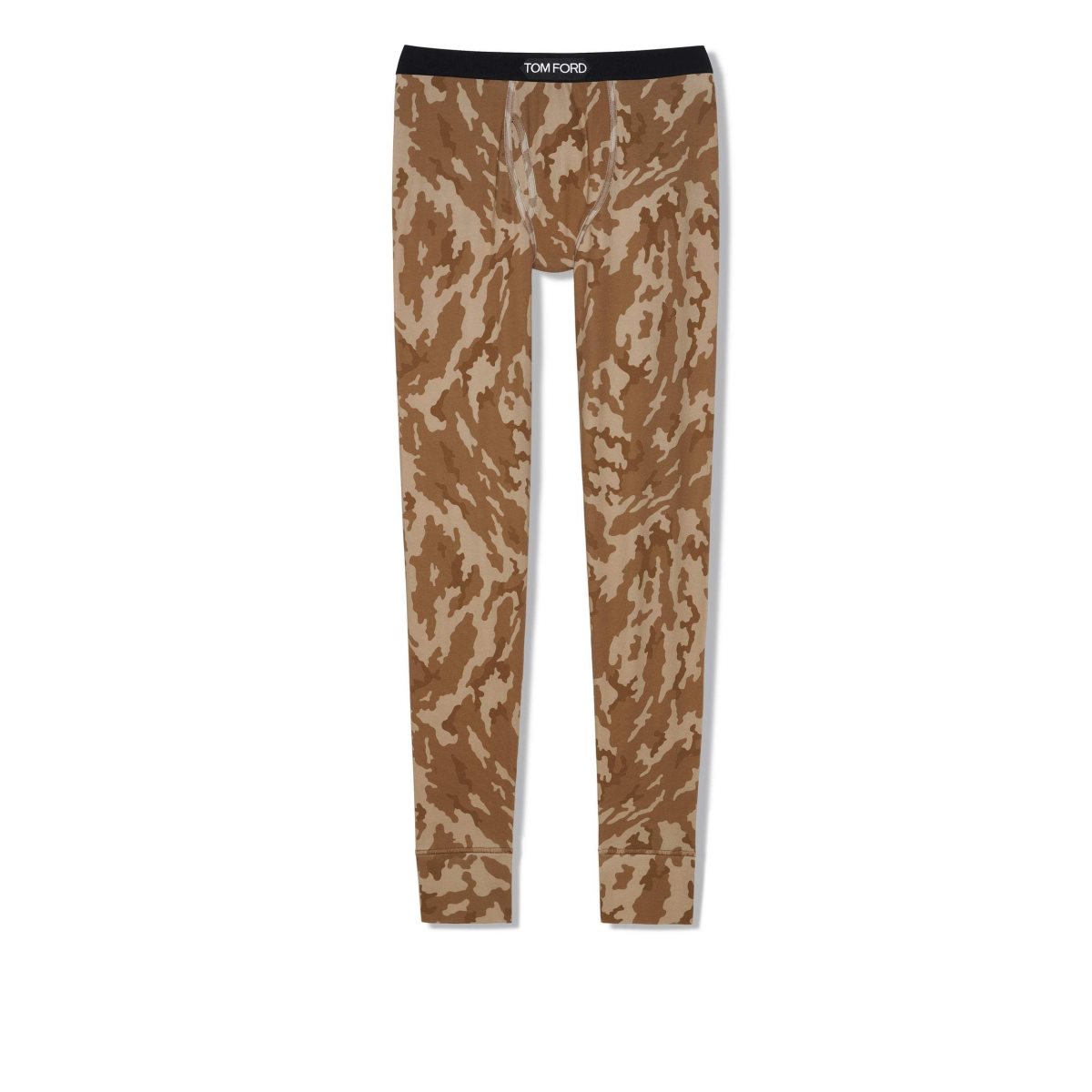 Pantalon De Pyjama Tom Ford Abstract Camo Coton Homme Marron | JFQKR-2174