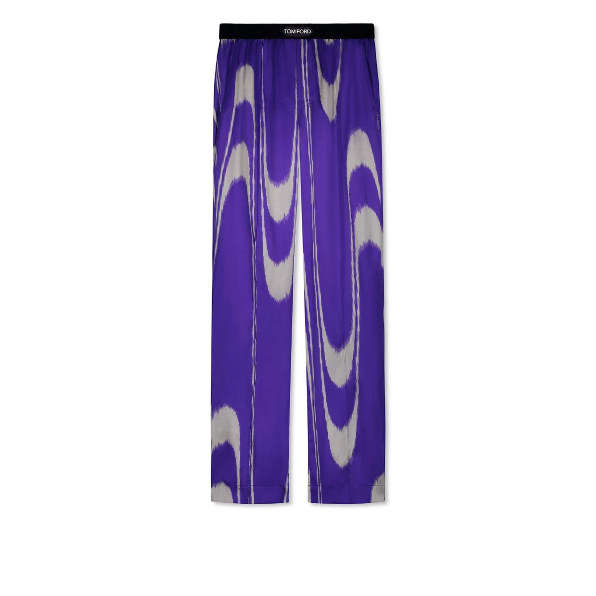 Pantalon De Pyjama Tom Ford Swirl Silk Homme Violette Grise | KHVUZ-1236