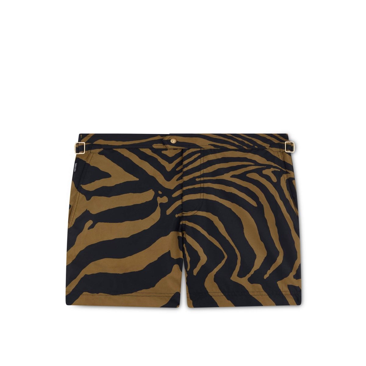 Pantalon Tom Ford Antique Zebra Print Swim Shorts Homme Marron Noir | SAZQM-5489