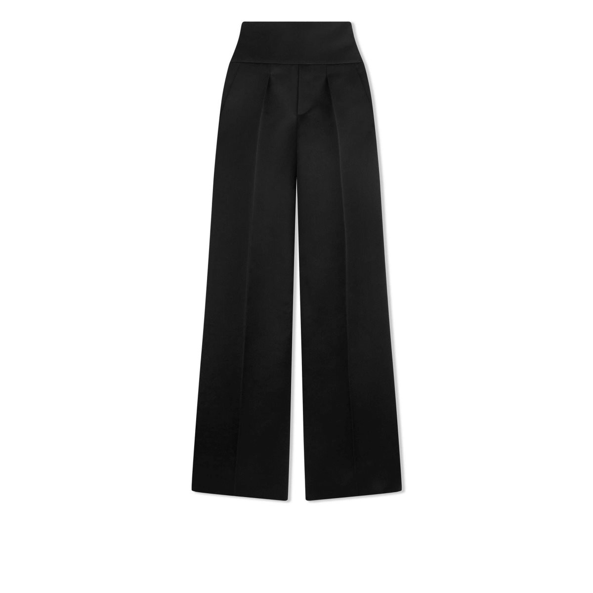 Pantalon Tom Ford Double Silk Duchesse Larges Legs Femme Noir | WVBCX-2679