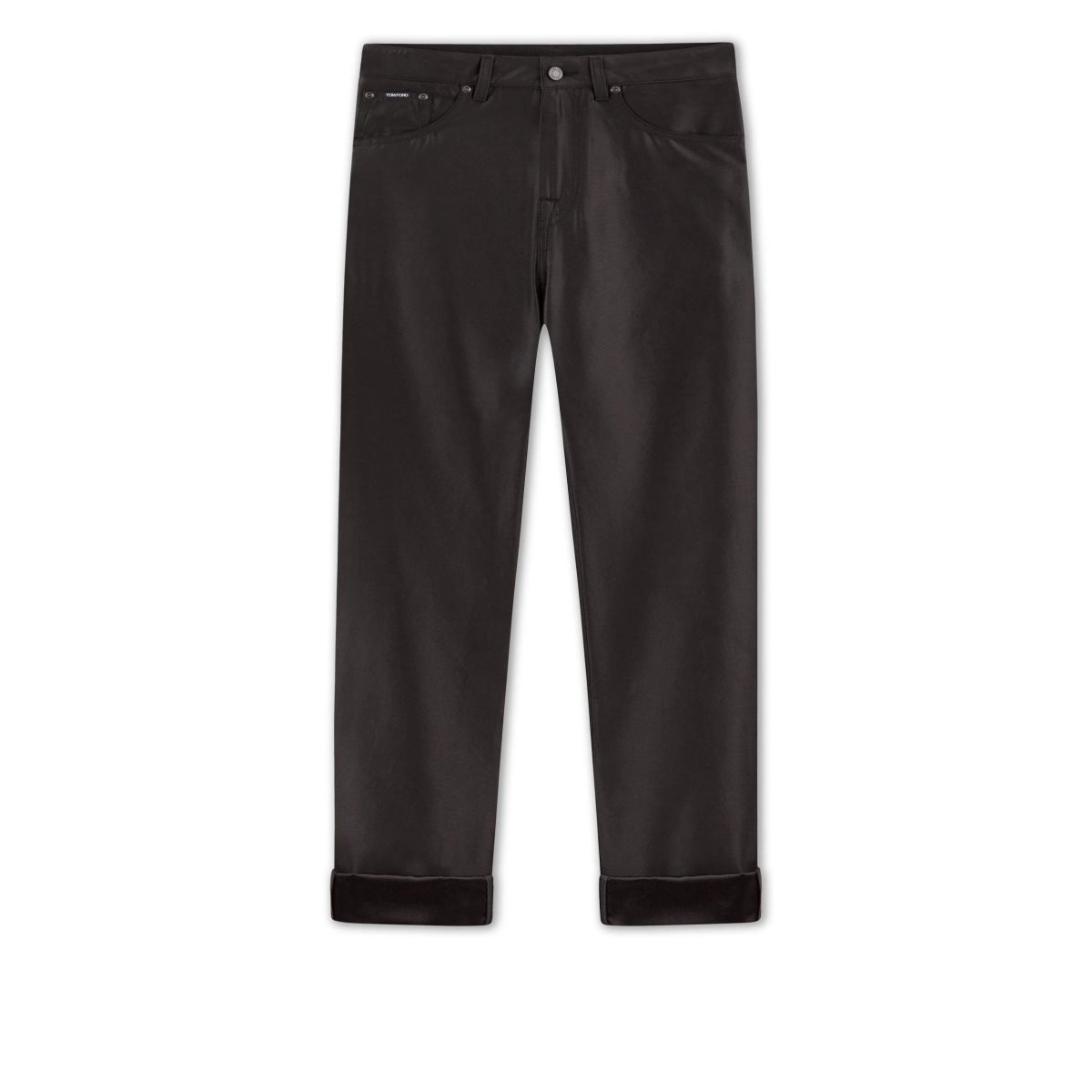 Pantalon Tom Ford Duchesse Denim Boyfriends Femme Noir | KMIGF-5186