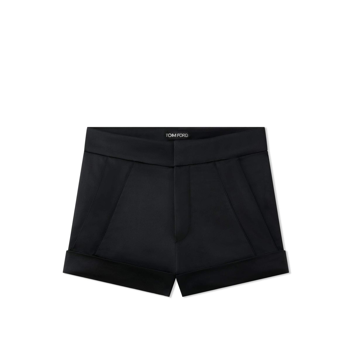 Pantalon Tom Ford Fluid Double-faced Satin Shorts Femme Noir | BPZDY-7964