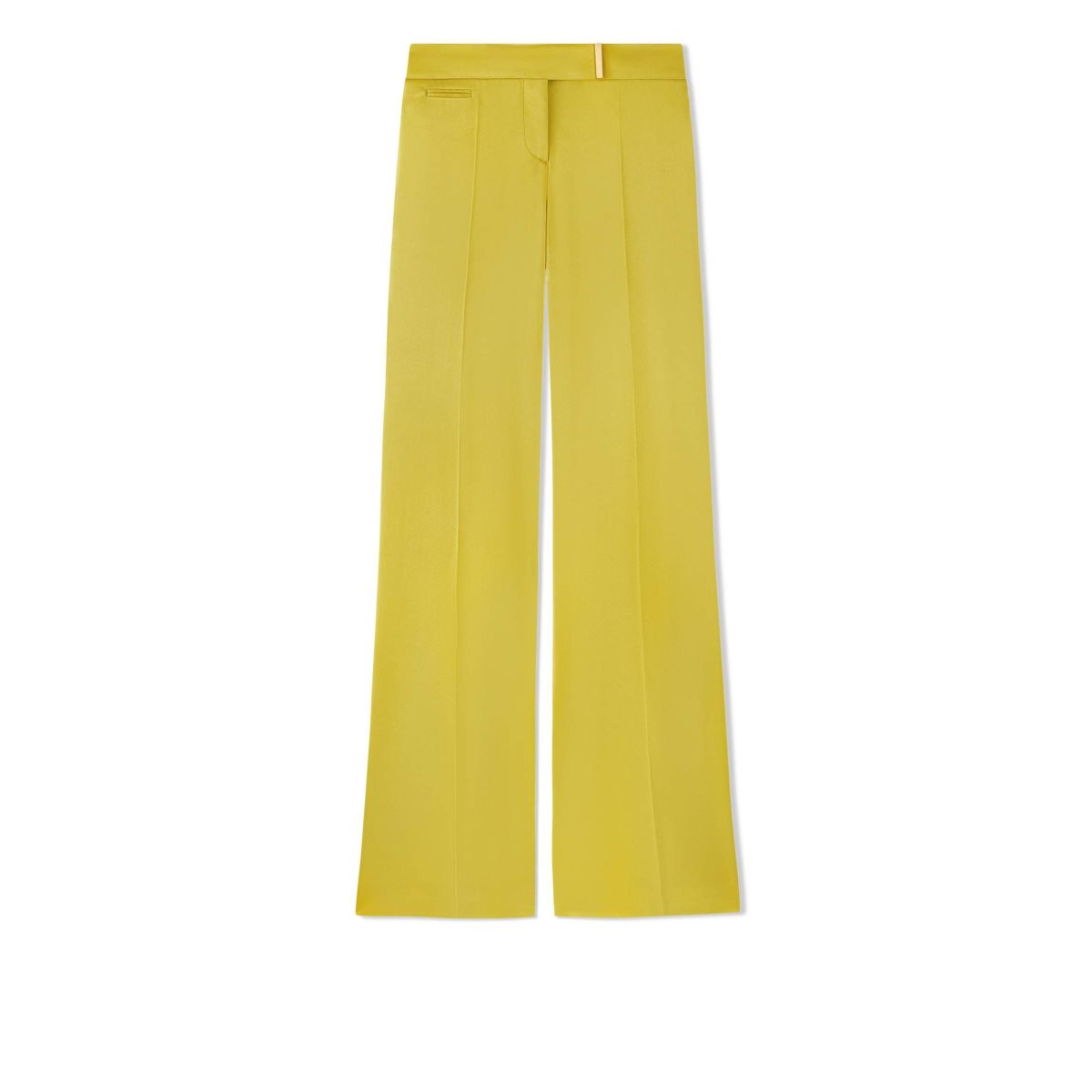 Pantalon Tom Ford Fluid Double-faced Satin Larges Legs Femme Charteuse Citrine | DKJVP-8530