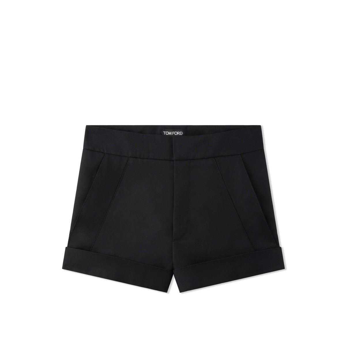 Pantalon Tom Ford Fluid Twill Shorts Femme Noir | RCPUE-1027