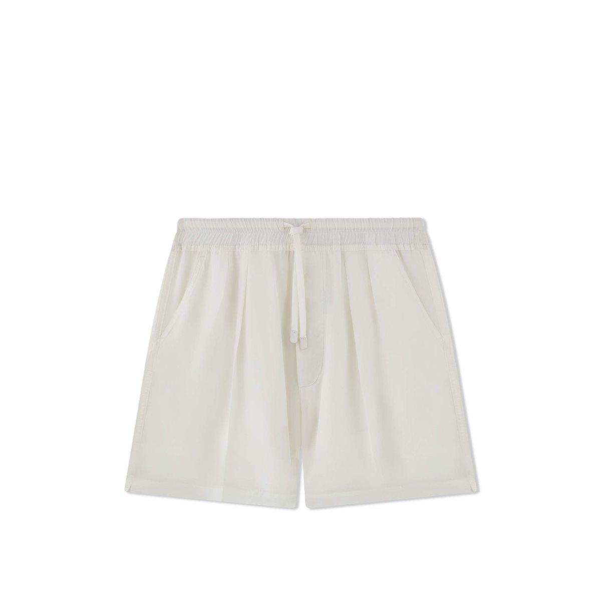 Pantalon Tom Ford Legere Lyocell Pleat Corta Homme Blanche | HZNYU-3176