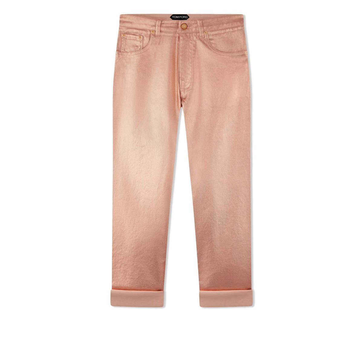 Pantalon Tom Ford Metallic Denim Boyfriends Femme Beige | WCZSE-5698