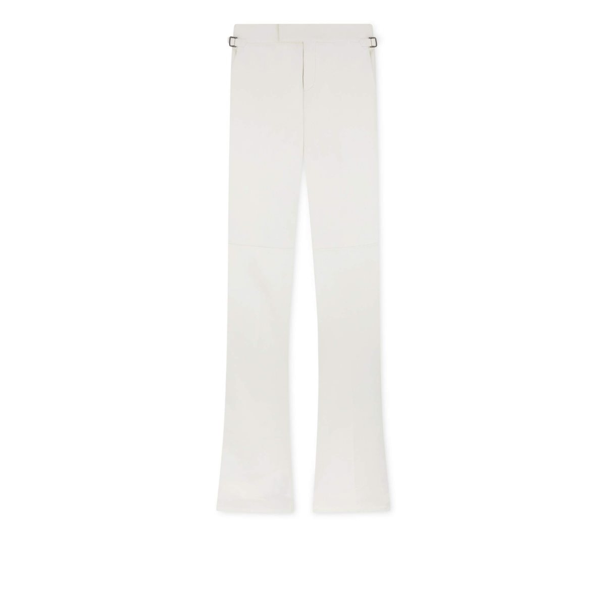 Pantalon Tom Ford Plonge Cuir Flares Femme Chalk | LSRZO-0926