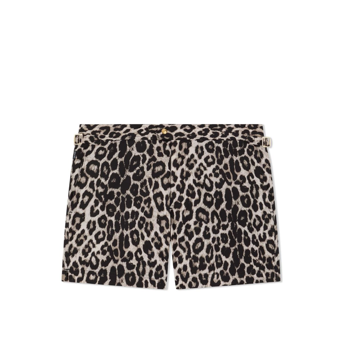 Pantalon Tom Ford Snow Leopard Print Swim Corta Homme Blanche Leopard | NGFXY-7054