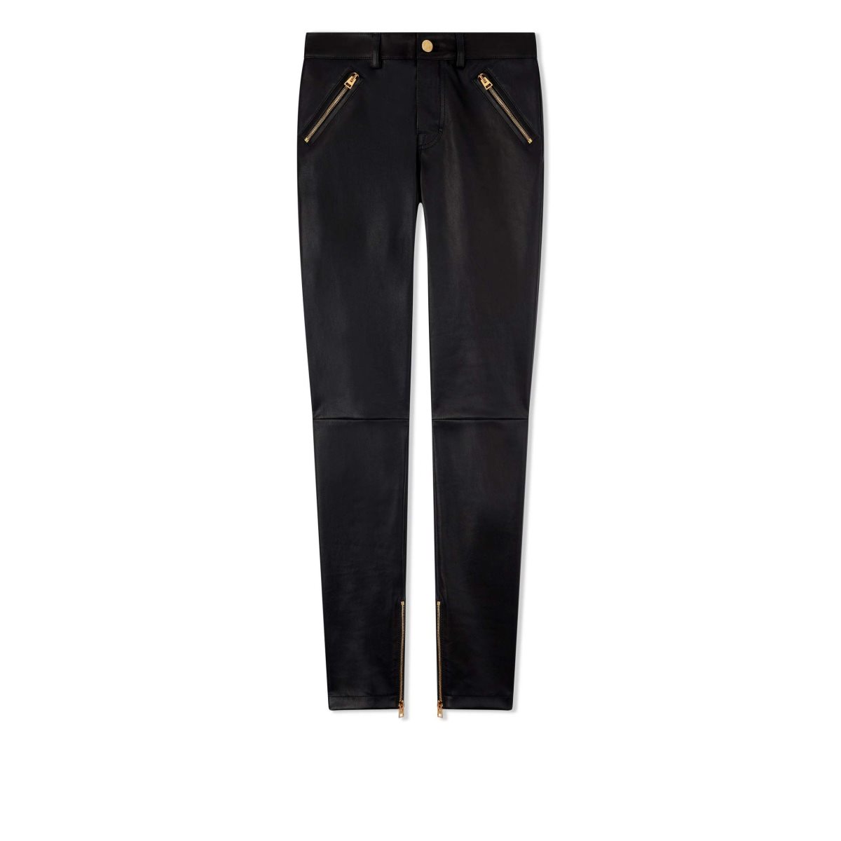 Pantalon Tom Ford Strench Plonge Cuir Skinnys Femme Noir | LGJDQ-2689