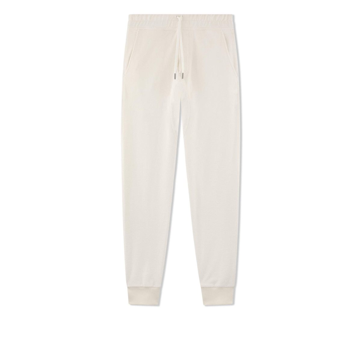 Pantalon Tom Ford Towelling Jogger Homme Ecru | QXENM-3079