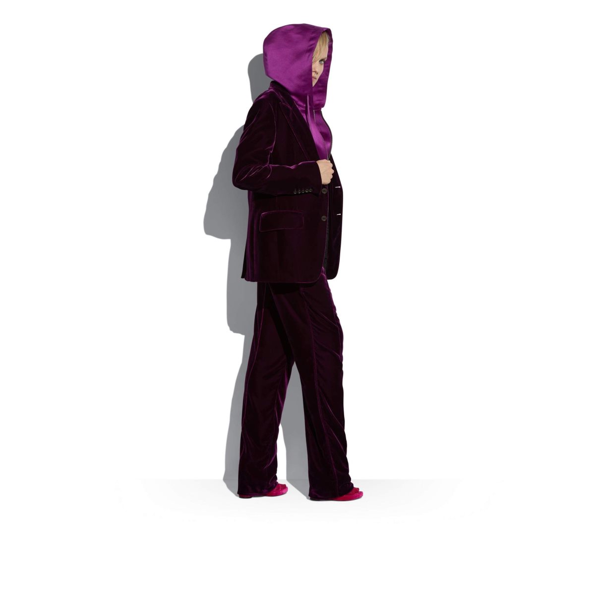 Pantalon Tom Ford Viscose Velvet Tailored Joggers Femme Bleu Royal Violette | XJVUK-1358