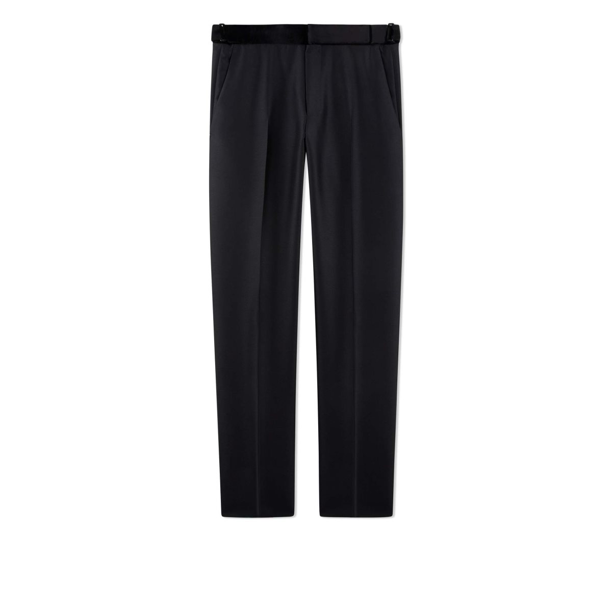 Pantalons Tom Ford Organza Reverse Twill Cooper Evening Homme Noir | PVCEI-8015