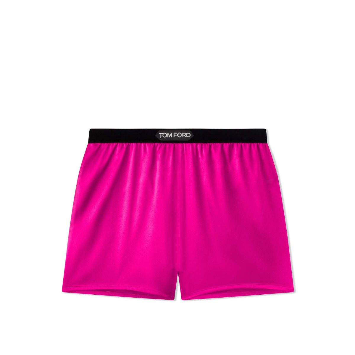 Pantalons Tom Ford Stretch Silk Satin Boxer Shorts Femme Rose | ICOHN-2468