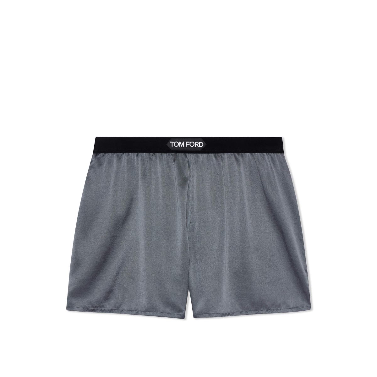 Pantalons Tom Ford Stretch Silk Satin Boxer Shorts Femme Grise Foncé | ZMQNR-3241