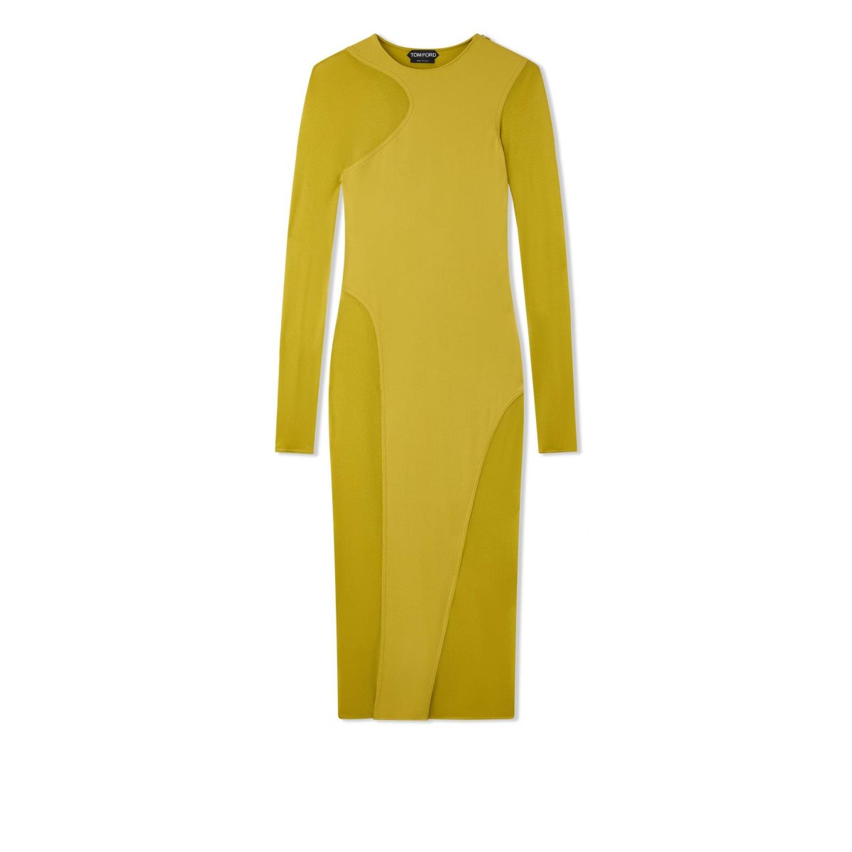 Peignoir Tom Ford Crepe Jersey Tubino Femme Charteuse Citrine | ZEKLQ-5407