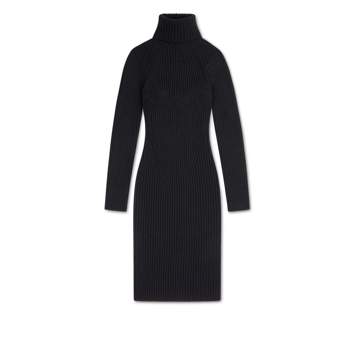 Peignoir Tom Ford Laine Rib Midi Femme Noir | FXABY-2793