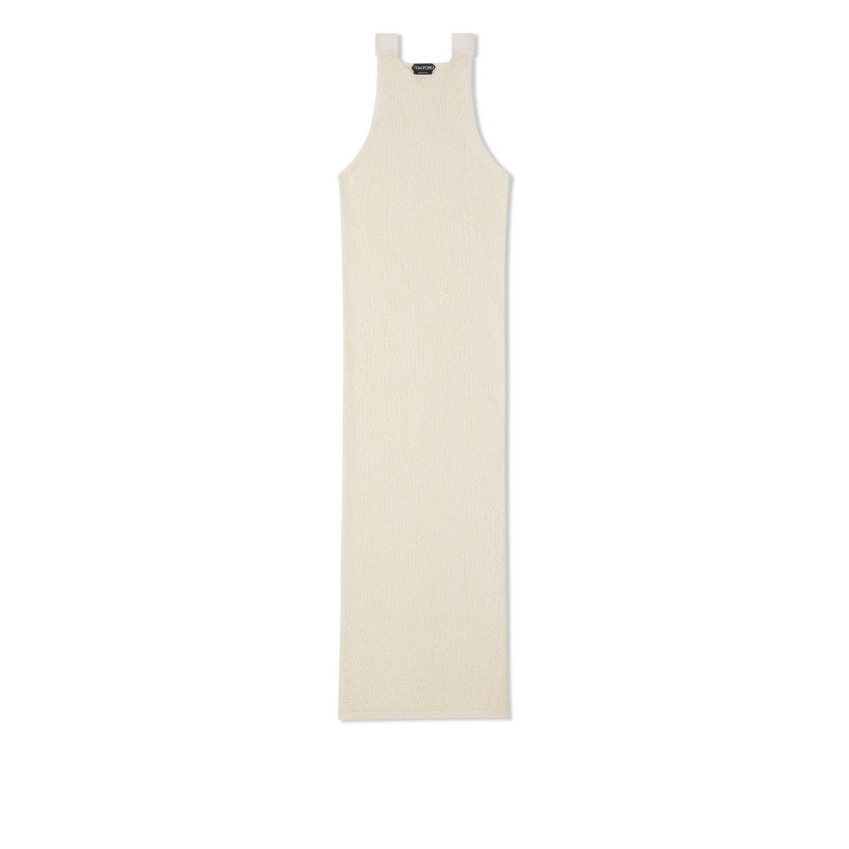 Peignoir Tom Ford Shiny Rafia Tank Femme Chalk | QRJFA-5928