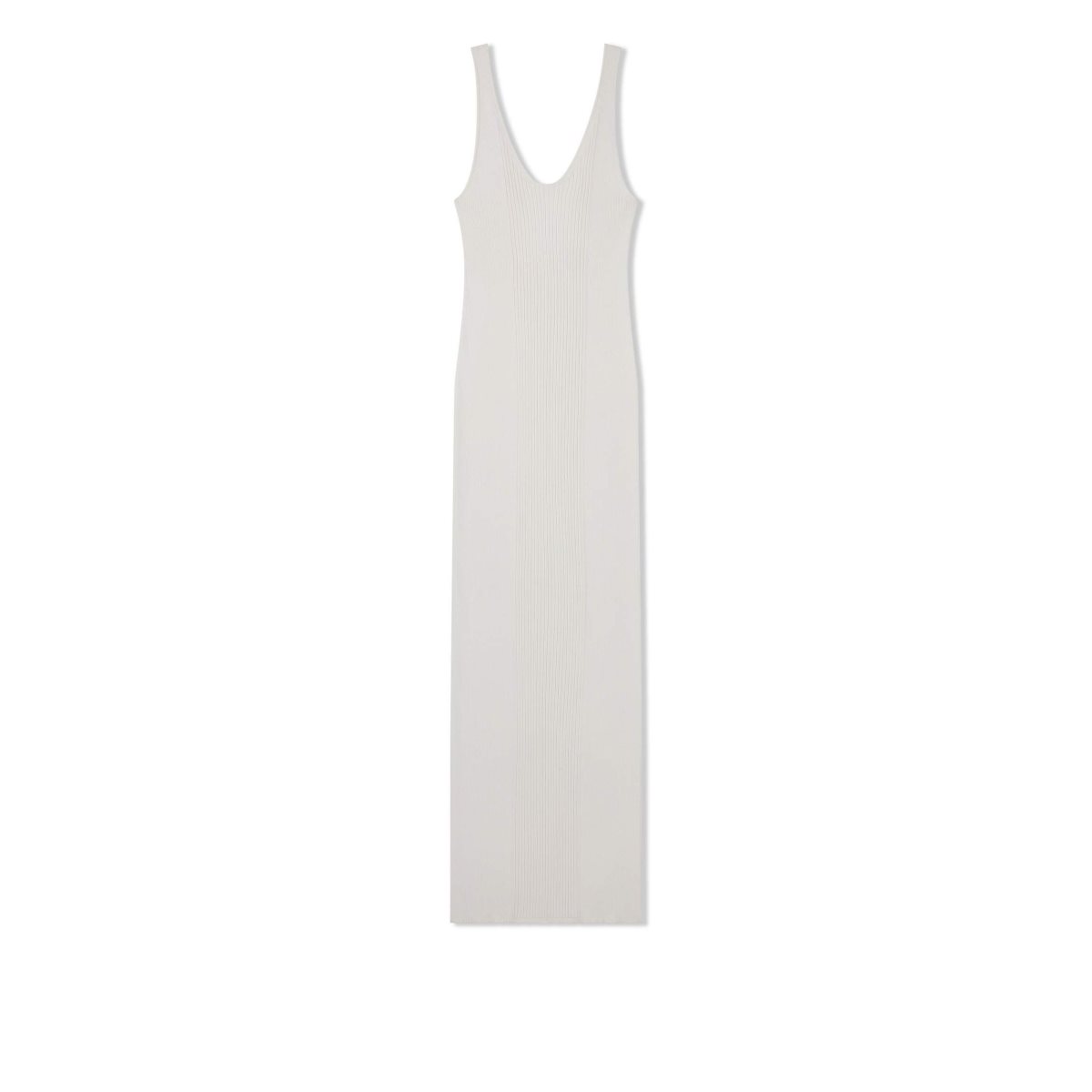 Peignoir Tom Ford Silk Coton Stretch Rib Tank Femme Chalk | XLAQD-8967