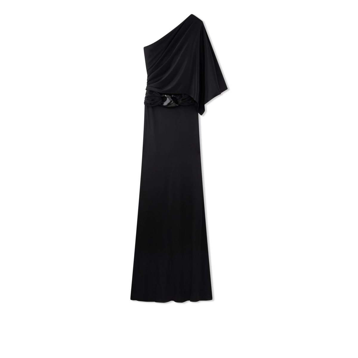 Peignoir Tom Ford Slick Jersey One Shoulder Evening Femme Noir | LUCJB-8472