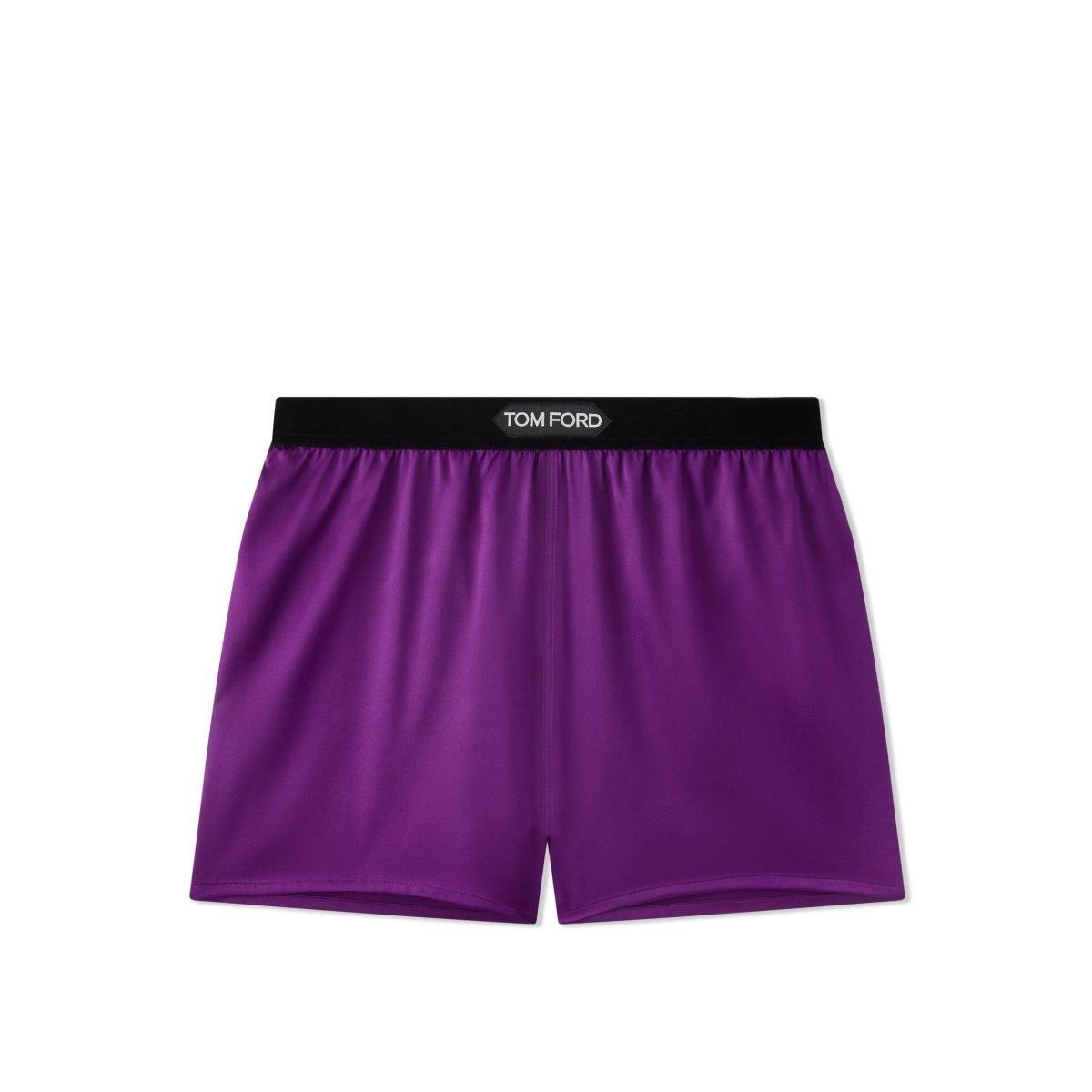 Peignoir Tom Ford Stretch Silk Satin Femme Amethyst | CIMTF-7184