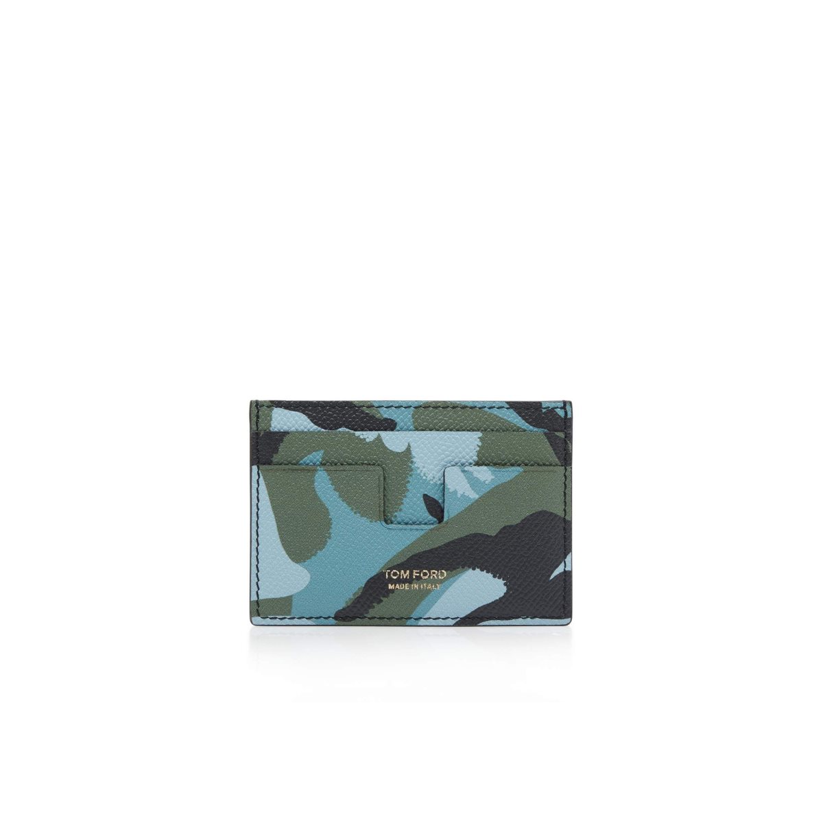 Petits Portefeuilles Tom Ford Camo Print Money Clip Cardholder Homme Bleu | RFIZU-4187