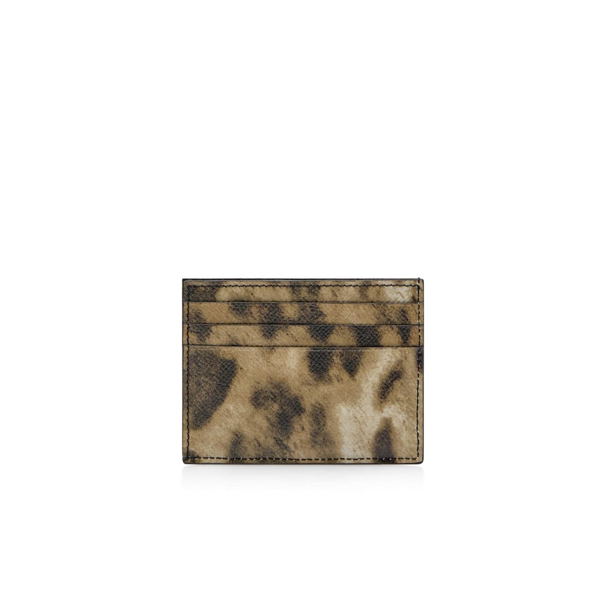 Petits Portefeuilles Tom Ford Distressed Leopard Print Cardholder Homme Leopard | BPSEG-0238