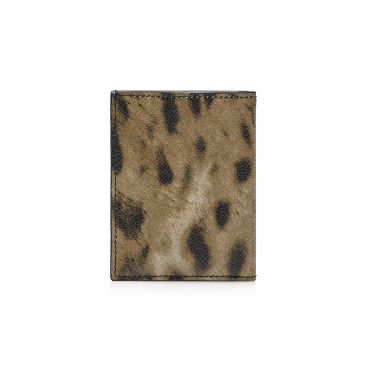 Petits Portefeuilles Tom Ford Distressed Leopard Print Folding Cardholder Homme Leopard | WDQCK-5748