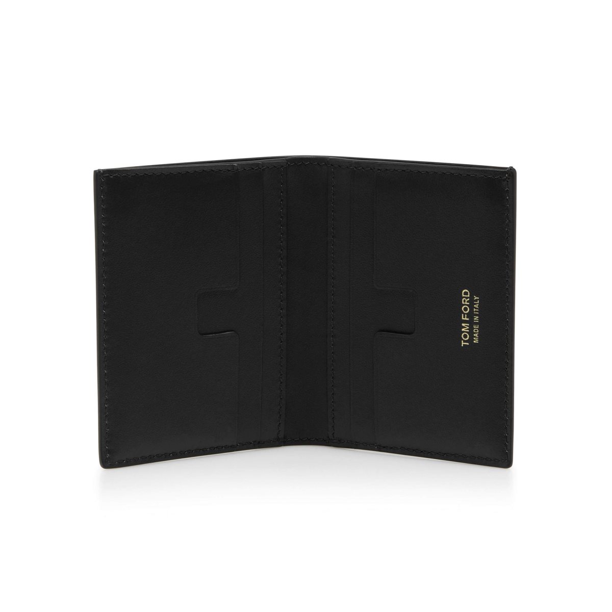 Petits Portefeuilles Tom Ford Glossy Printed Croc Folding Cardholder Homme Noir | MGPQE-7804