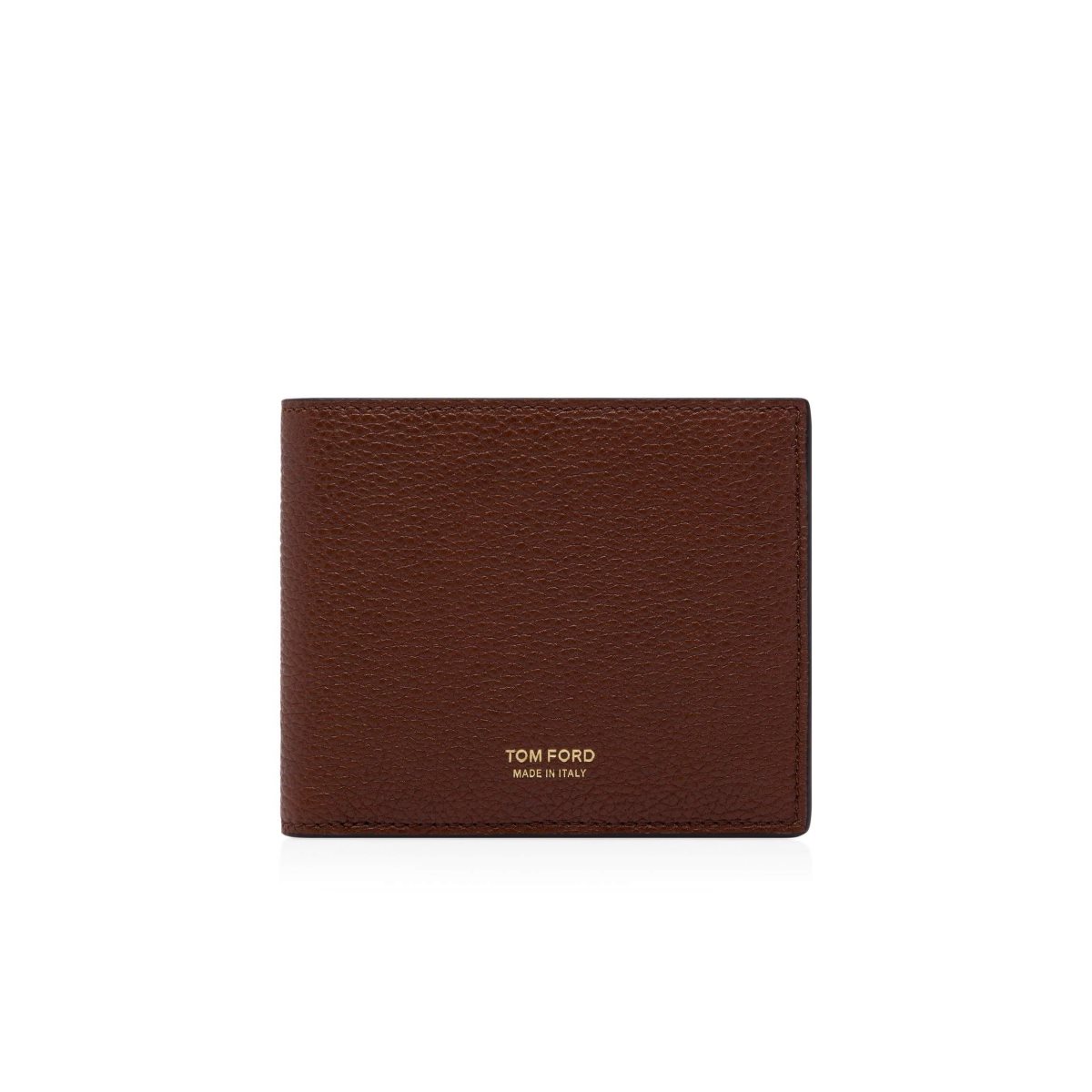 Petits Portefeuilles Tom Ford Grain Cuir Classiche Bifold Wallet Homme Marron | ARVFP-1408