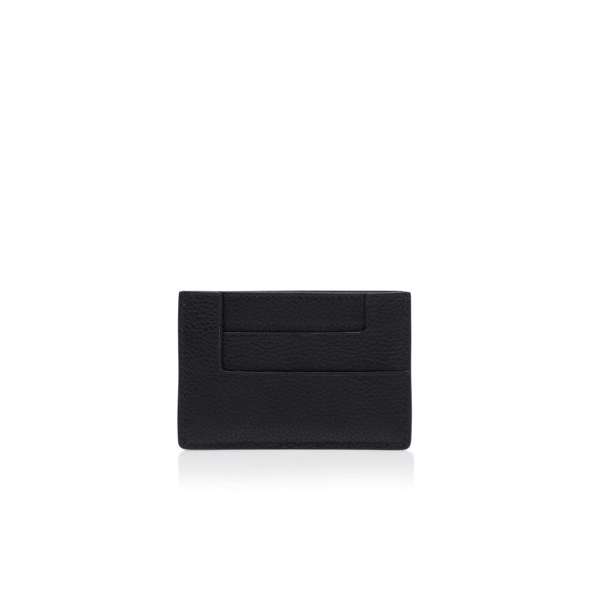 Petits Portefeuilles Tom Ford Grain Cuir Classiche Tf Card Holder Femme Noir | JLHWN-0512