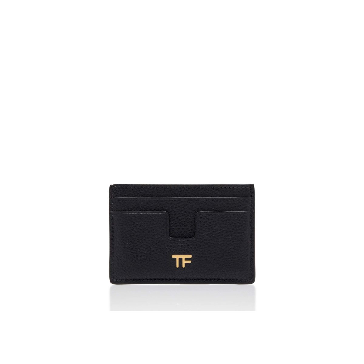 Petits Portefeuilles Tom Ford Grain Cuir Classiche Tf Card Holder Femme Noir | JLHWN-0512