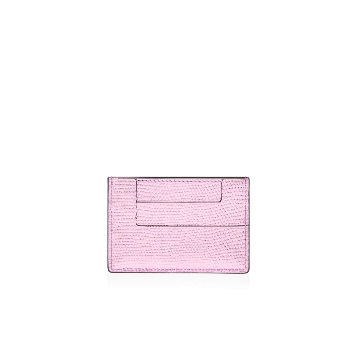 Petits Portefeuilles Tom Ford Laminated Printed Lizard Classiche Tf Card Holder Femme Rose Clair | RPDSY-8916