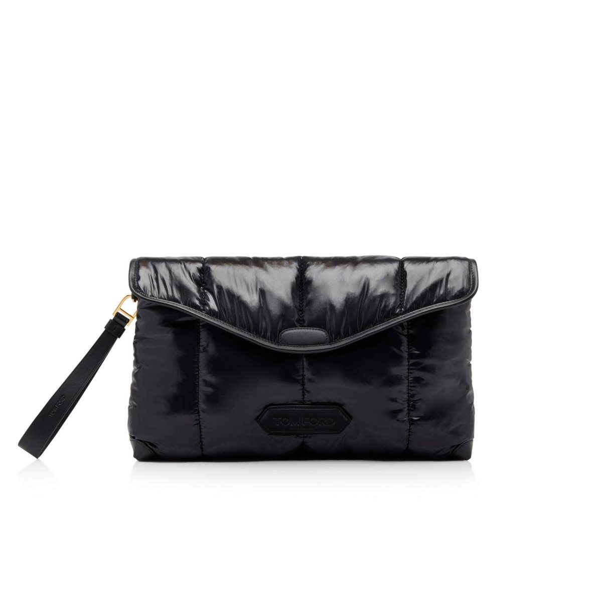 Petits Portefeuilles Tom Ford Matelassé Nylon Clutch Homme Noir | TLNZQ-1689