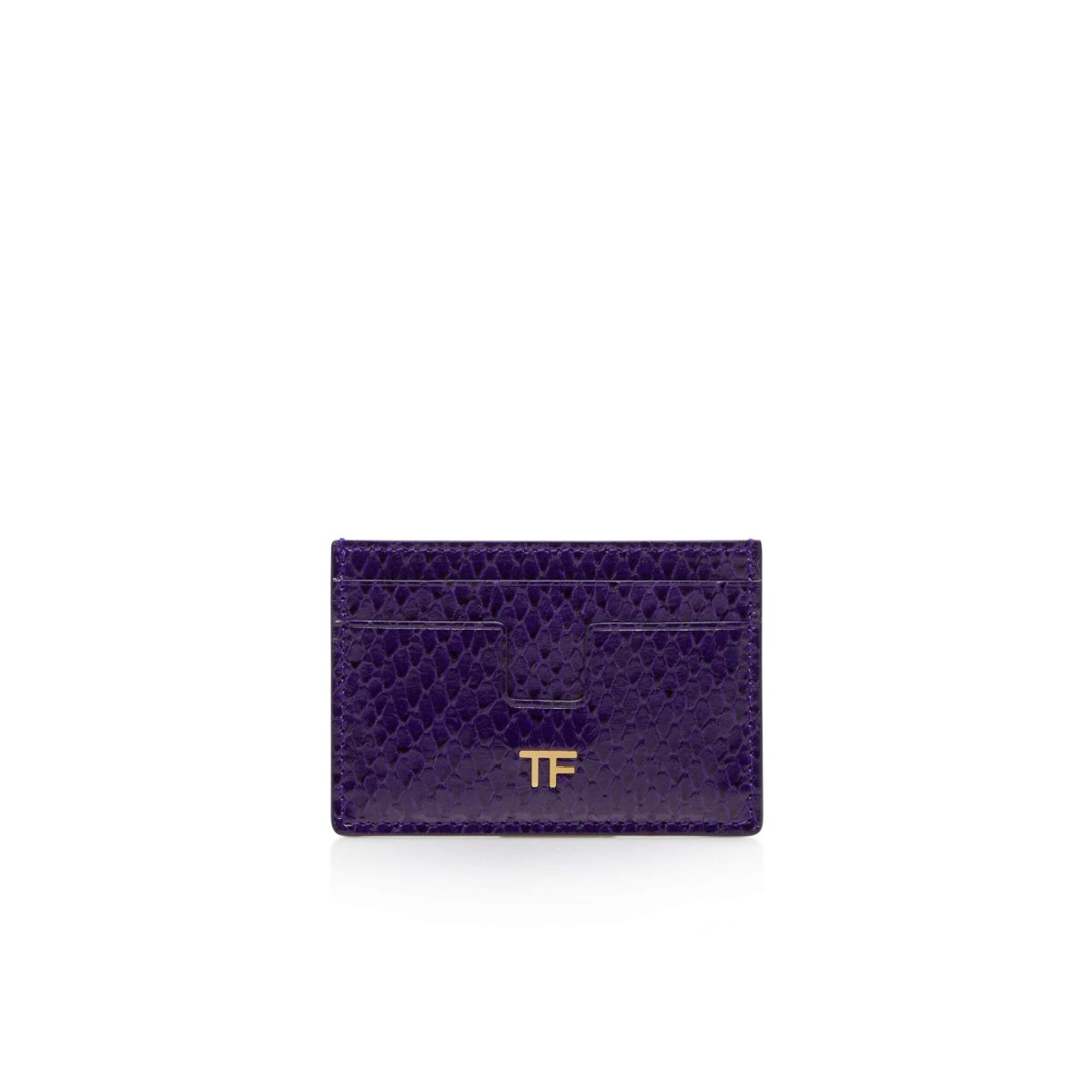 Petits Portefeuilles Tom Ford Printed Python Classiche Tf Card Holder Femme Violette | HFEGY-9064