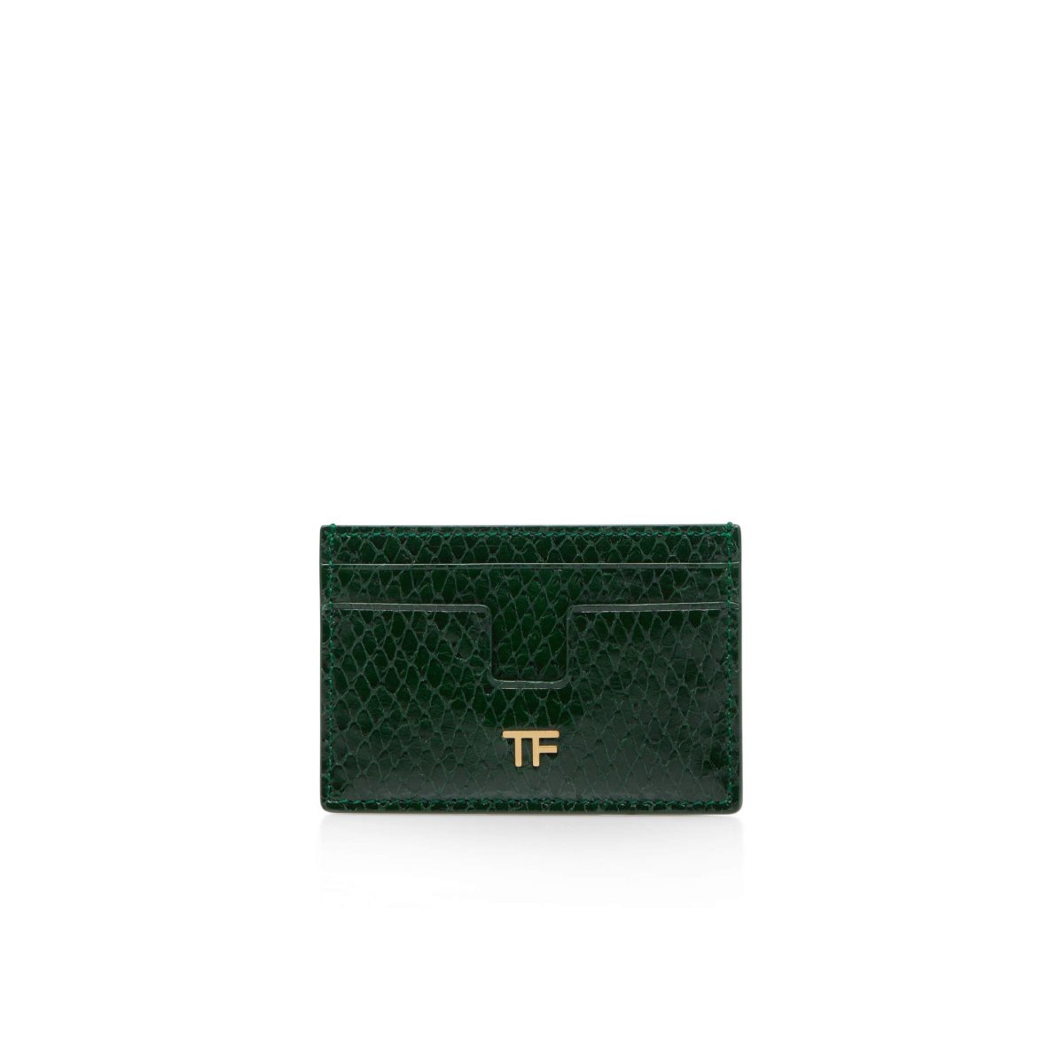 Petits Portefeuilles Tom Ford Printed Python Classiche Tf Card Holder Femme Turquoise Vert | TJNHY-9415