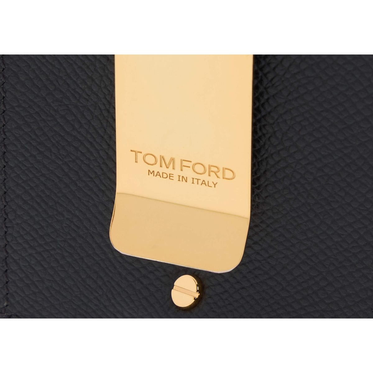 Petits Portefeuilles Tom Ford Small Grain Cuir Money Clip Cardholder Homme Noir | BFDUG-8915