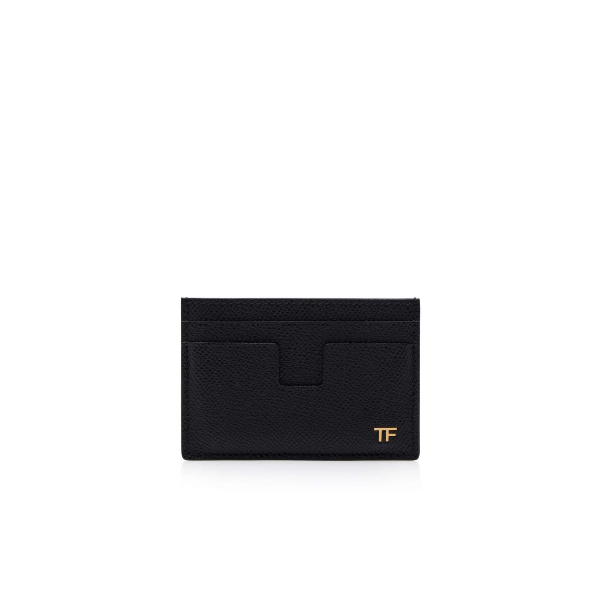 Petits Portefeuilles Tom Ford Small Grain Cuir Cardholder Homme Noir | EFBQO-1954