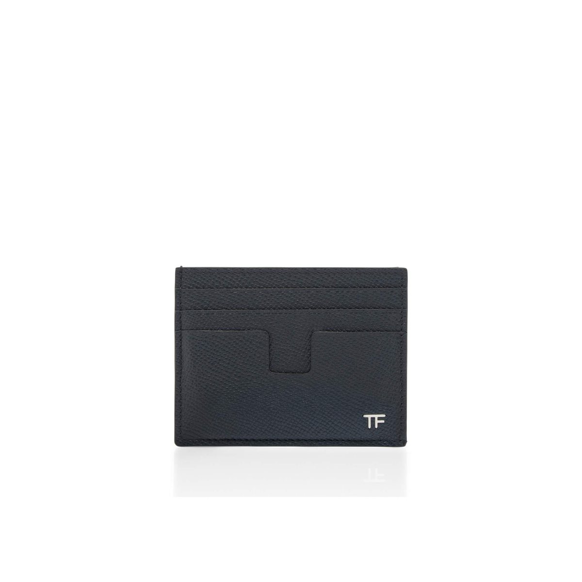 Petits Portefeuilles Tom Ford Small Grain Cuir Cardholder Homme Bleu | GNOHU-5429