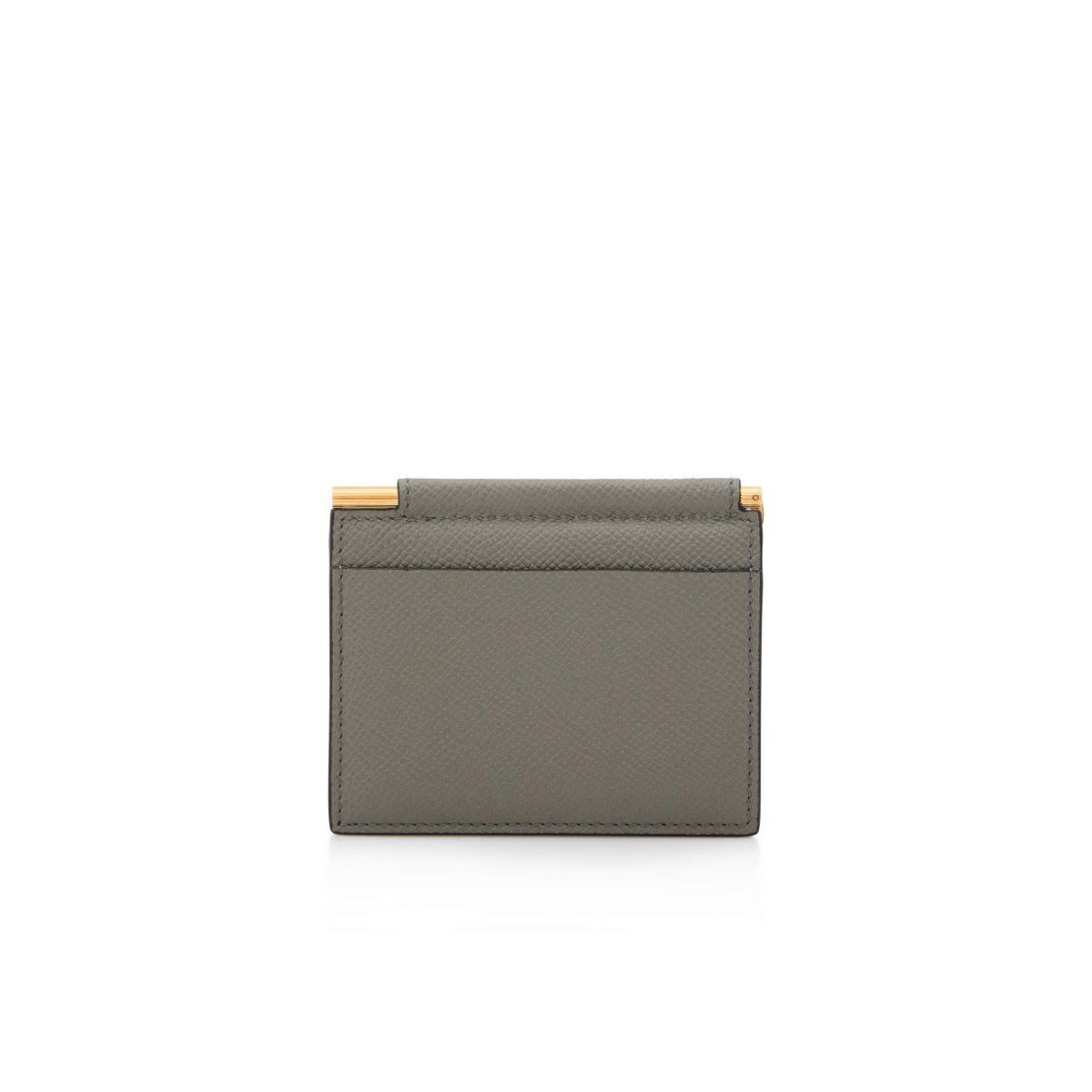 Petits Portefeuilles Tom Ford Small Grain Cuir Folding Money Clip Cardholder Homme Grise | IUXYQ-5137