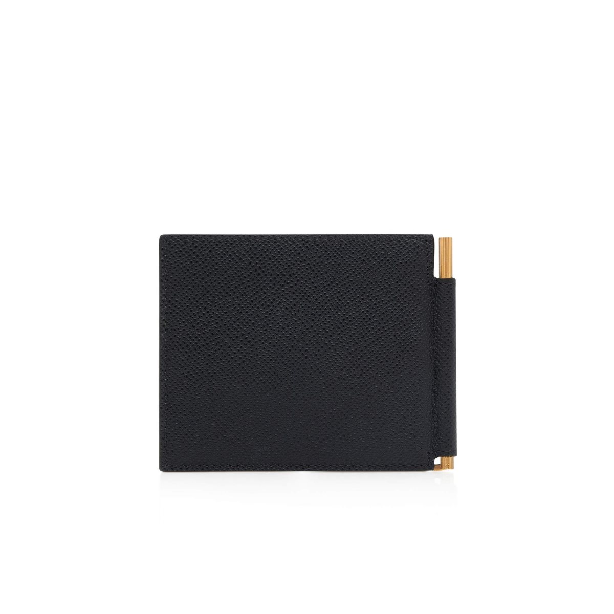 Petits Portefeuilles Tom Ford Small Grain Cuir Money Clip Wallet Homme Noir | NTLGS-1693