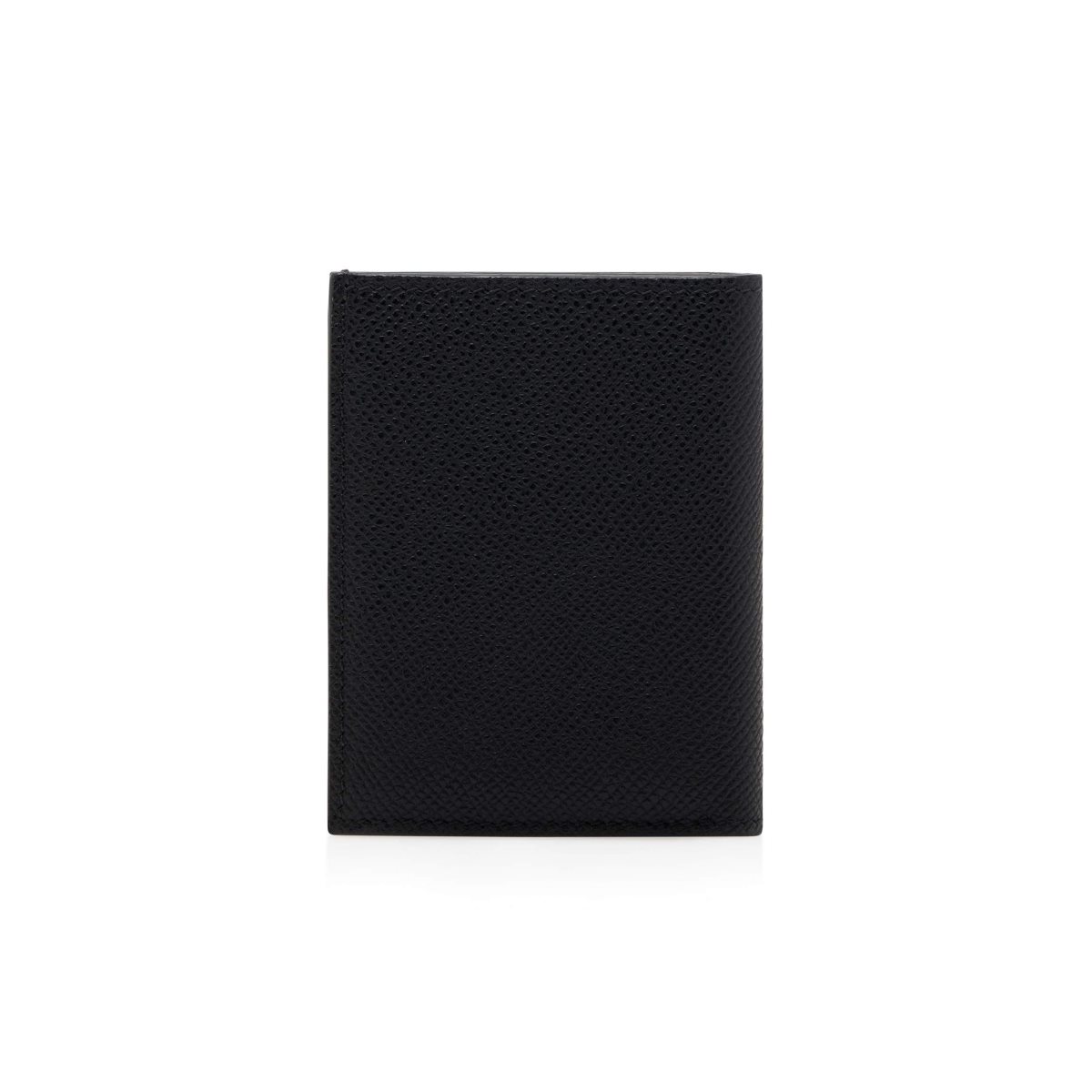 Petits Portefeuilles Tom Ford Small Grain Cuir Folding Cardholder Homme Noir | TIMCA-1709