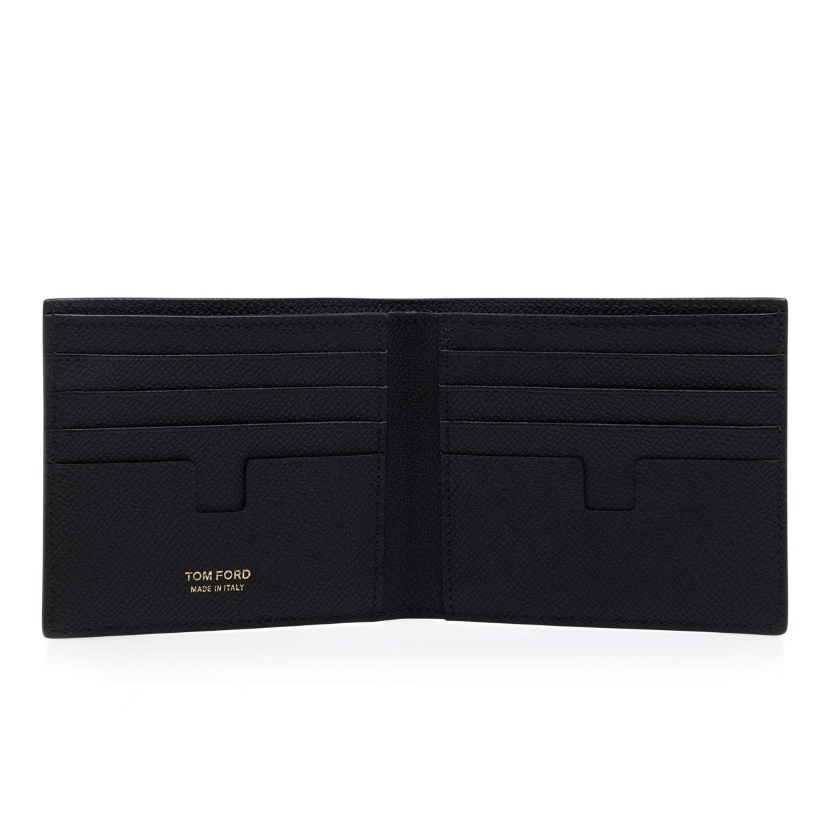 Petits Portefeuilles Tom Ford Small Grain Cuir Bifold Wallet Homme Noir | VCWYD-4820