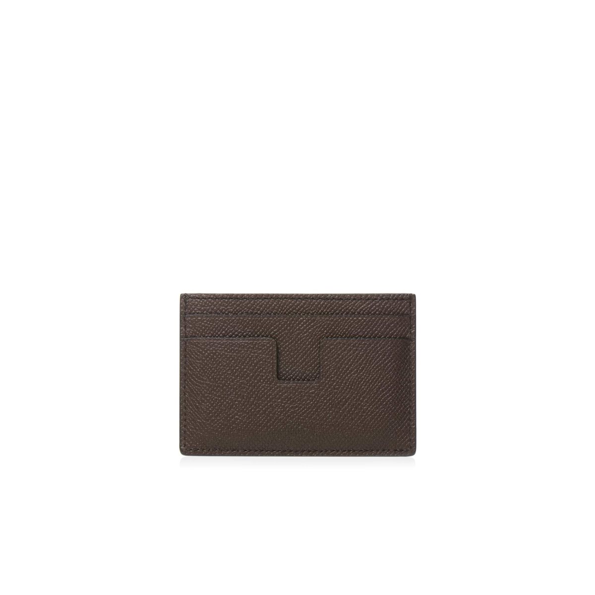 Petits Portefeuilles Tom Ford Small Grain Cuir Cardholder Homme Marron | XQRBU-7105