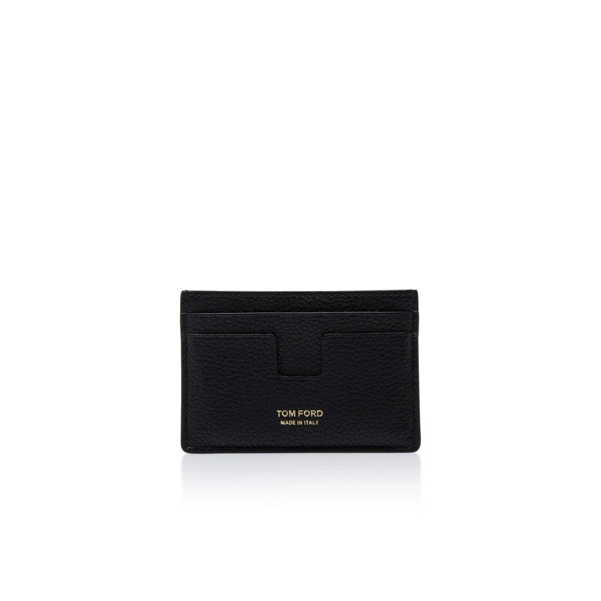 Petits Portefeuilles Tom Ford Soft Grain Cuir Cardholder Homme Noir | JATGC-5316