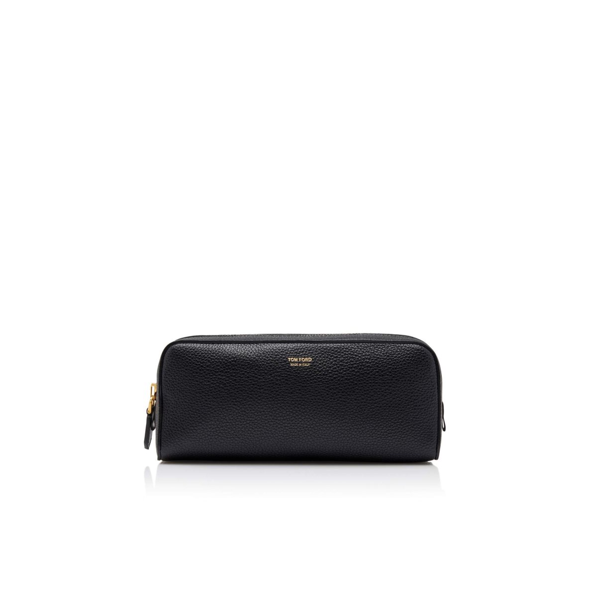 Petits Portefeuilles Tom Ford Soft Grain Cuir Toiletry Case Homme Noir | YTERF-2436