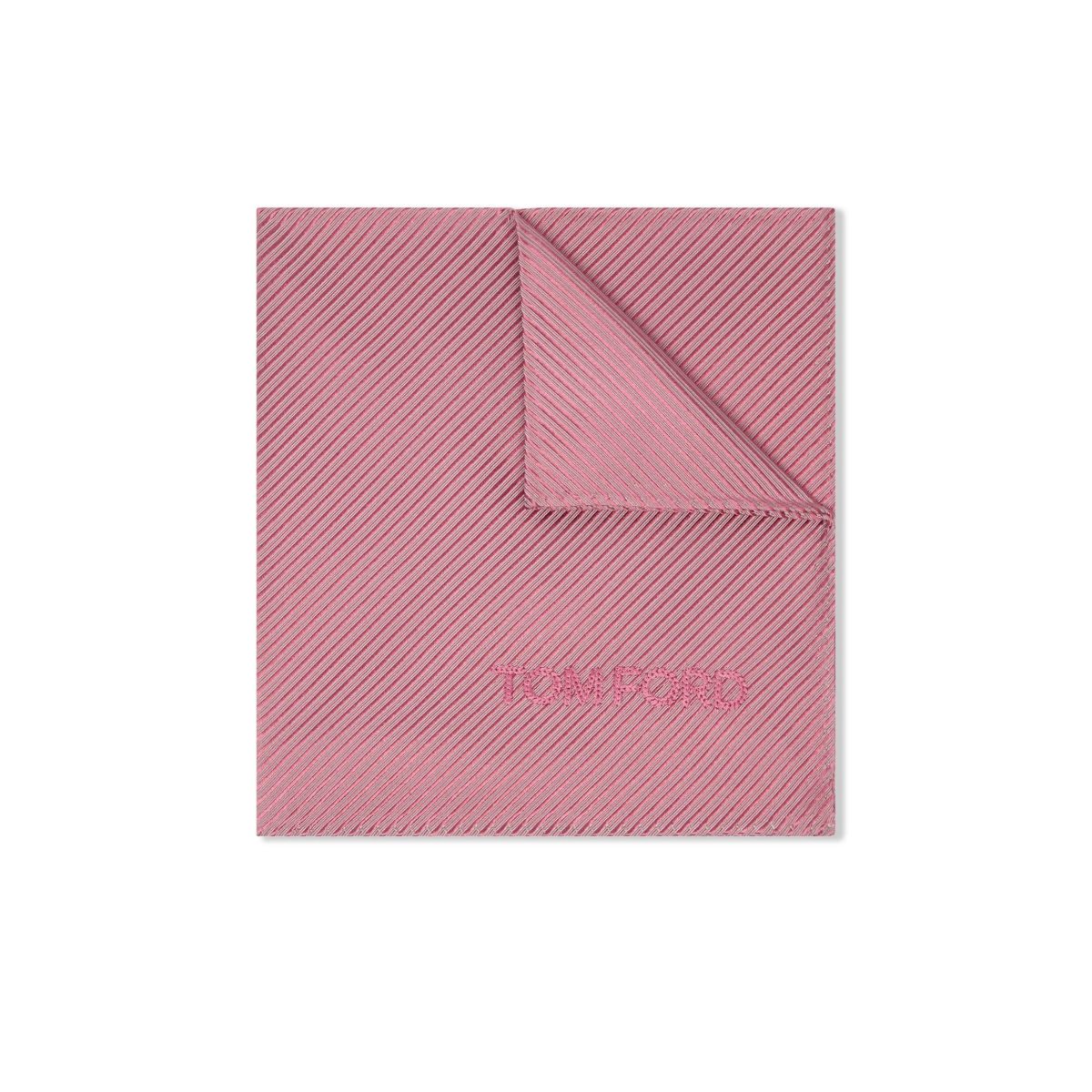 Pochettes De Costume Tom Ford Twill Jacquard Homme Rose Rose | TQOUD-7234