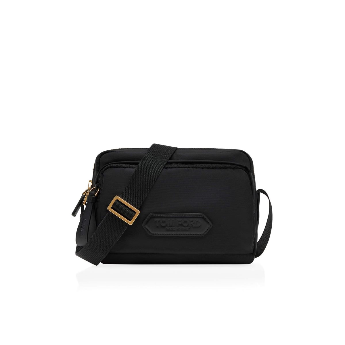 Porte-Documents Tom Ford Recycled Nylon Mini Messenger Homme Noir | RKIXN-2958